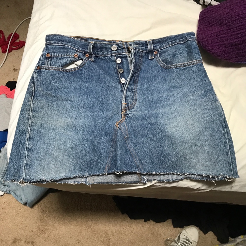 Urban outfitters button up jean skirt